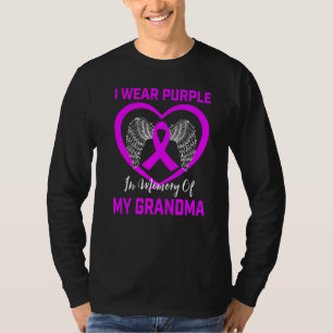I Wear Purple In Memory Of Grandma Alzheimers Hear T-Shirt