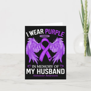 I Wear Purple In Memory Of My Husnd Heimerheimer A Card