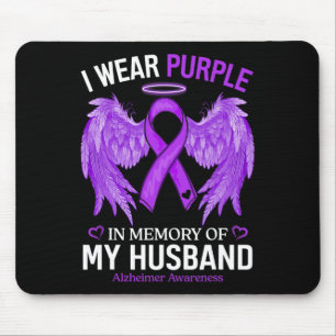 I Wear Purple In Memory Of My Husnd Heimerheimer A Mouse Pad