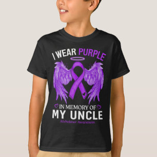 I Wear Purple In Memory Of Uncle Heimerheimer Awar T-Shirt