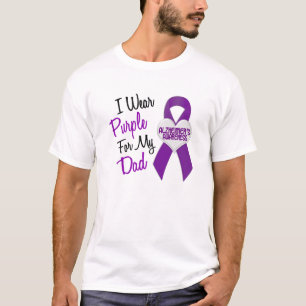 I Wear Purple Ribbon Alzheimer's Disease T-Shirt