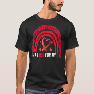 I Wear Red For My Dad Stroke Awareness Survivor Wa T-Shirt