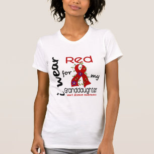 I Wear Red For My Granddaughter 43 Heart Disease T-Shirt