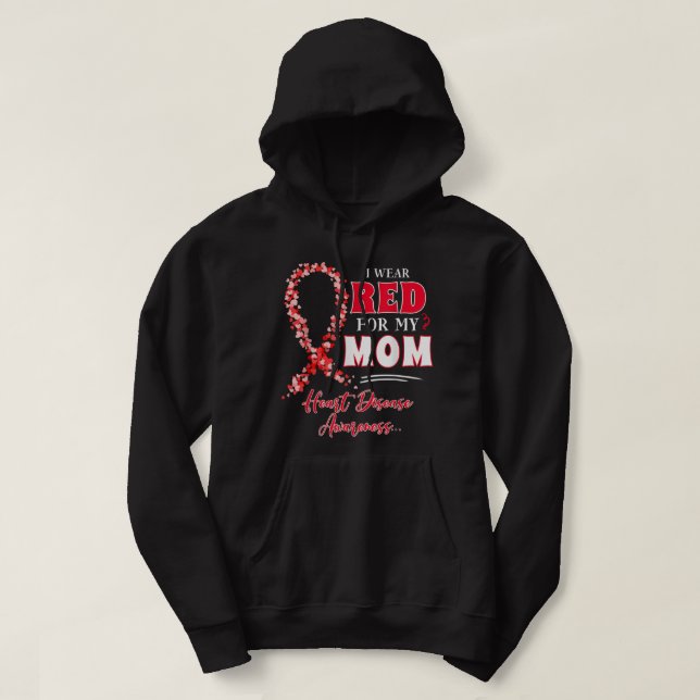 I Wear Red For My Son SCA Sudden Cardiac Arrest Aw Hoodie (Design Front)
