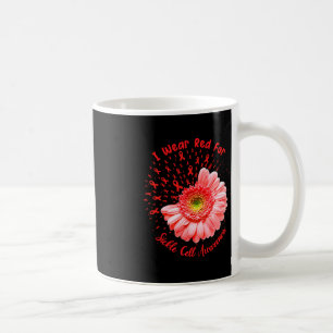 I Wear Red For Sickle Cell Awareness Fighter Survi Coffee Mug