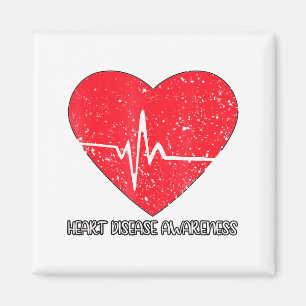 I Wear Red To Fight Heart Disease Awareness _1  Magnet