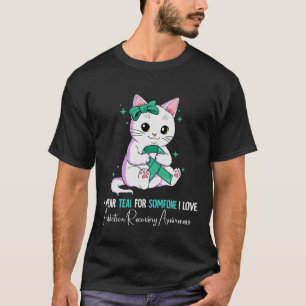 I WEar Teal Addiction Recovery Awareness Cat T-Shirt