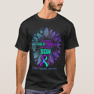 I Wear Teal & Purple For My Son Suicide Preven T-Shirt