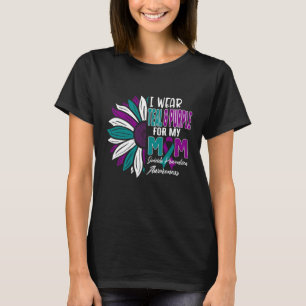 I Wear Teal And Purple For My Mom Suicide Preventi T-Shirt