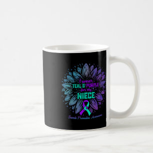 I Wear Teal And Purple For Niece Suicide Preventio Coffee Mug