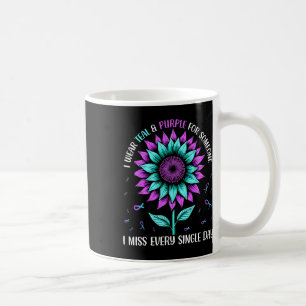 I Wear Teal And Purple For Someone I Miss Every Si Coffee Mug