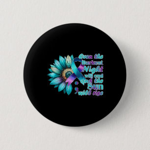 I Wear Teal And Purple National Suicide Prevention 2 Inch Round Button