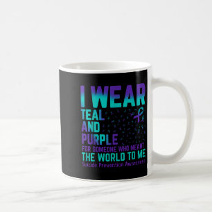 I Wear Teal And Purple Suicide Prevention Week Sep Coffee Mug