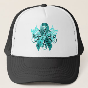 I Wear Teal for my Mom.png Trucker Hat