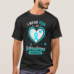 I Wear Teal For Scleroderma Awareness Warrior T-Shirt