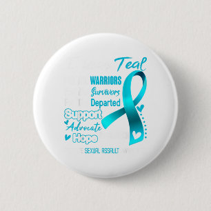 I Wear Teal For Son Food Allergy Awareness 2 Inch Round Button