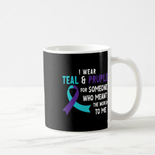 I Wear Teal Purple For Someone Suicide Prevention Coffee Mug