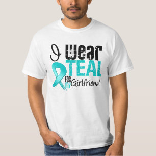 I Wear Teal Ribbon For My Girlfriend T-Shirt