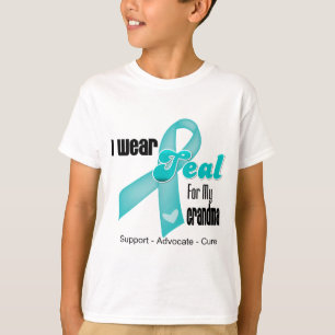 I Wear Teal Ribbon For My Grandma T-Shirt