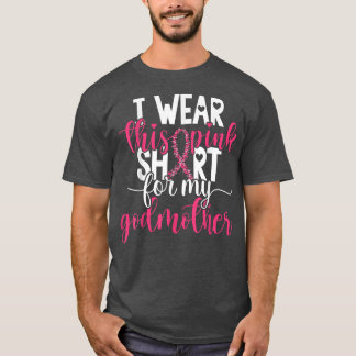 I Wear This Pink  For My Godmother Breast Cancer   T-Shirt
