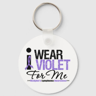 I Wear Violet For Me Keychain