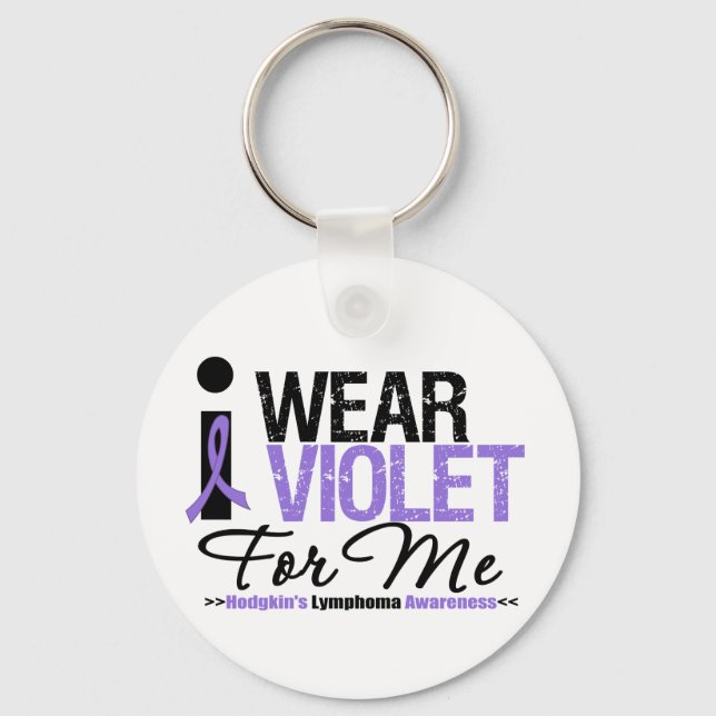 I Wear Violet For Me Keychain (Front)