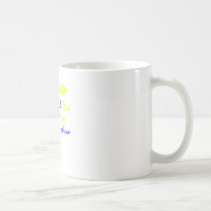 I Wear Yellow  Blue to Fight Down SyndromeCo Coffee Mug