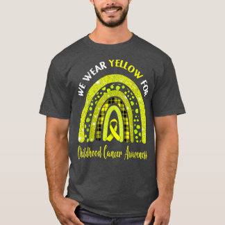 I Wear Yellow For Childhood Cancer Awareness Cute  T-Shirt