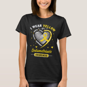 I Wear Yellow For ENDOMETRIOSIS Awareness T-Shirt
