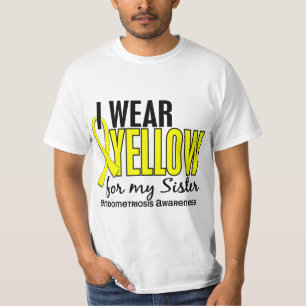 I Wear Yellow For My Sister 10 Endometriosis T-Shirt
