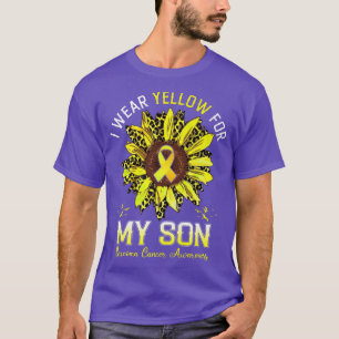 I Wear yellow For My Son Sarcoma Cancer Awareness T-Shirt