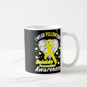 I Wear Yellow For Suicide Prevention Awareness  Coffee Mug