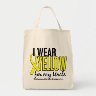 I Wear Yellow Uncle 10 Testicular Cancer Tote Bag
