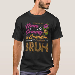I went from Nana to Granny to Grandma to G Mom to  T-Shirt