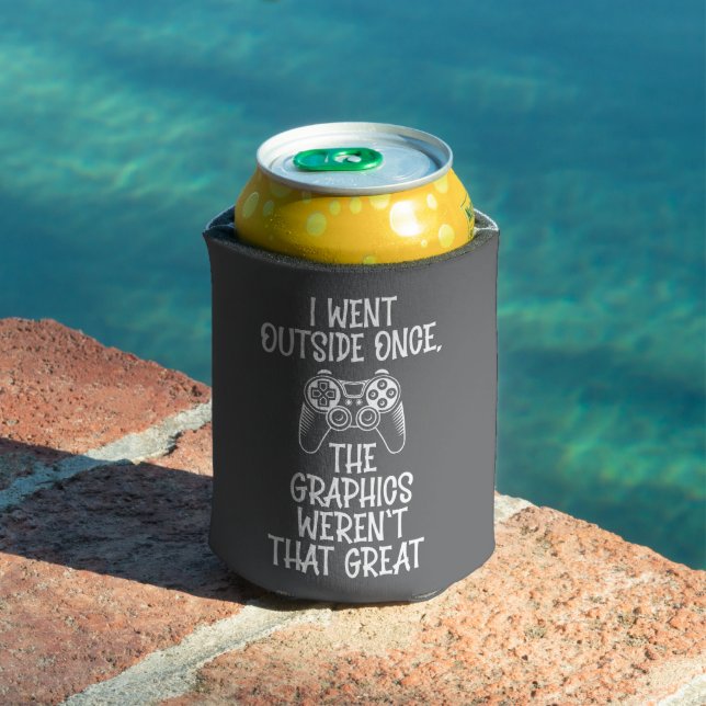 I Went Outside - Funny Gamer Can Cooler (In Situ Pool)