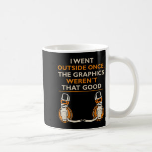 I Went Outside Once The Graphics Werent That Great Coffee Mug