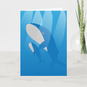 I Whale always love you Dad Card