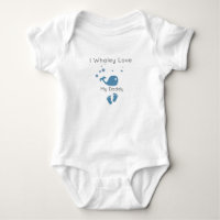 I Whaley Love My Daddy Cute Funny Baby
