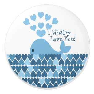 I whaley love you ceramic knob