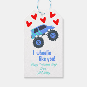 I Wheelie Like You Valentine's Day Gift Tags