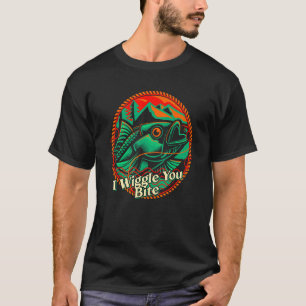 I Wiggle You Bite Fishing Fisherman Humour Couple T-Shirt