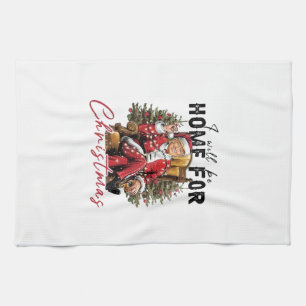 I Will be Home For Christmas Trump Inaguration Day Kitchen Towel
