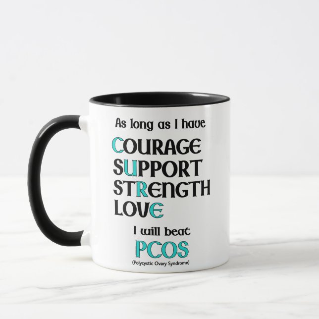 I will beat PCOS Mug (Left)