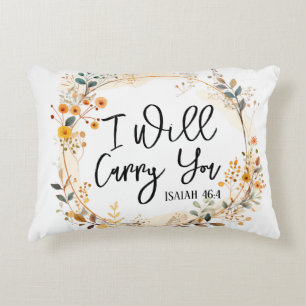 I Will Carry You Accent Pillow