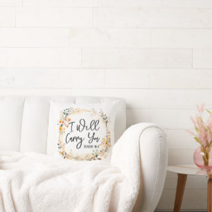 I Will Carry You Throw Pillow
