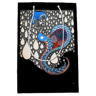 I Will Catch All Your Tears Umbrella Peacock Medium Gift Bag