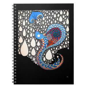 I Will Catch All Your Tears Umbrella Peacock Notebook