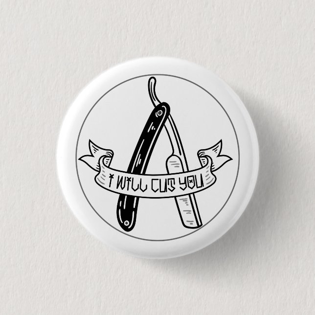 I will cut you 1 inch round button (Front)
