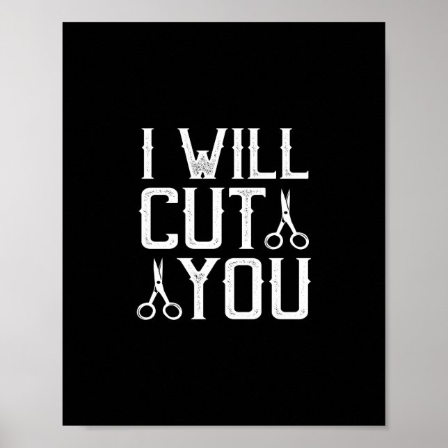 i will cut you poster (Front)