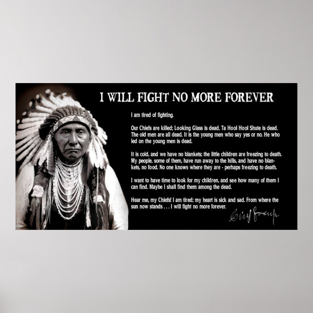 I Will Fight No More . . . Forever Poster (Front)